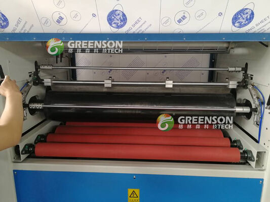 ราคาดี เครื่องเลมเนชั่นอัตโนมัติเต็มที่ ความเร็วการผลิต 5-17m / min, การควบคุม PLC, และ PUR สะดวกต่อสิ่งแวดล้อม ออนไลน์