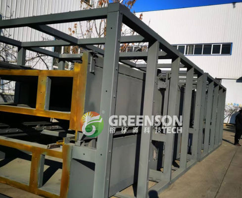 สายการผลิตขนสัตว์หินแบบกำหนดเอง ความยาว 1200 มม.-2400 มม., ควบคุมด้วย PLC, และกำลังการผลิตต่อปี 30000-60000 ตัน