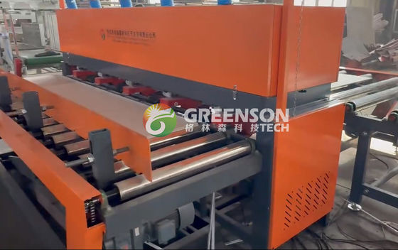 เครื่องทำบอร์ดยิปซั่มลามิเนตขนาดเล็ก PVC ลามิเนตเครื่องทำกระเบื้องยิปซั่ม 600x600 เครื่องทำกระเบื้องยิปซั่ม