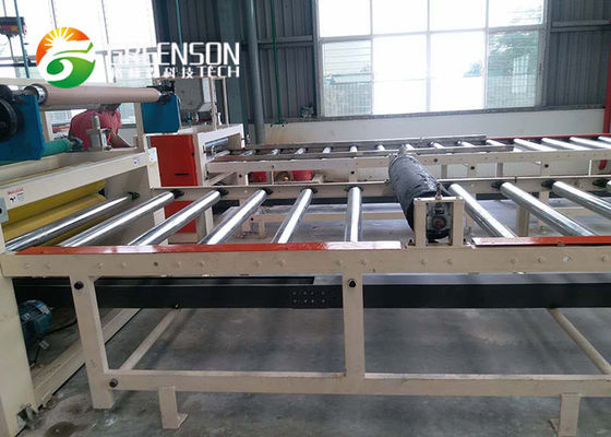 โปรไฟล์พีวีซีเครื่องลามิเนต drywall พร้อมโปรไฟล์ PVC ด้านเดียว Drywall Laminating Machine