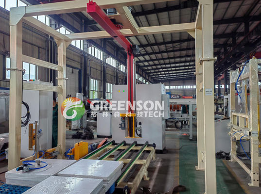 ราคาดี Automatic 60x60cm PVC Coated Gypsum Ceiling Tile Making Machine with 1300mm Effective Laminating and 2-6 Million Sq.m/year Capacity ออนไลน์