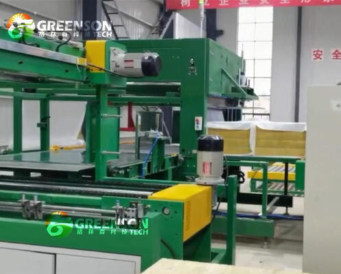 ราคาดี สายการผลิตแผงขนสัตว์หินแร่ความหนาแน่นสูง 40-150 กก./ลบ.ม. สำหรับผนังตกแต่งภายนอก กำลังการผลิต 10000-60000 ตันต่อปี และกำลังไฟรวม 200-300 กิโลวัตต์ ออนไลน์