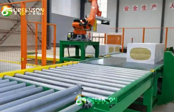 ราคาดี สายการผลิตใยเบซัลต์ที่ควบคุมโดย PLC ขนาดความกว้าง 1.2 เมตร และความยาวของแผ่นไม่จํากัดสําหรับการผลิตหิน ออนไลน์