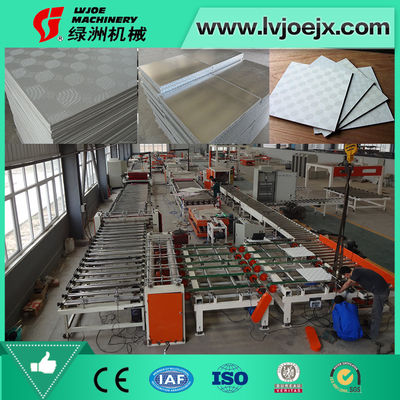 เครื่องเคลือบไวนิล PVC อัตโนมัติสำหรับแผ่นยิปซัมปลาสเตอร์ Sheetrock